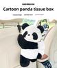 Cartoon Panda Car Tissue Box Plush Cute Doll Car Car Seat Back Hanging Car Car Box Storage and Sorting