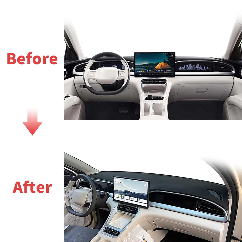 Housse de tableau de bord de voiture anti-reflet, sur mesure, pour Geely EX2 Proton eMas 5, pare-soleil, tapis antidérapant,