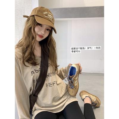 Art Academy Freshman~ American Retro Color Matching Sports Leisure Moral Training Shoes Women's 2024 New Fashion Versatile Forrest Gump Shoes