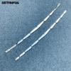 For Toyota Alphard Vellfire 2024 2025 2026 Chrome Front Bumper Grille Racing Grill Molding Trim Sticker Accessories Car Styling