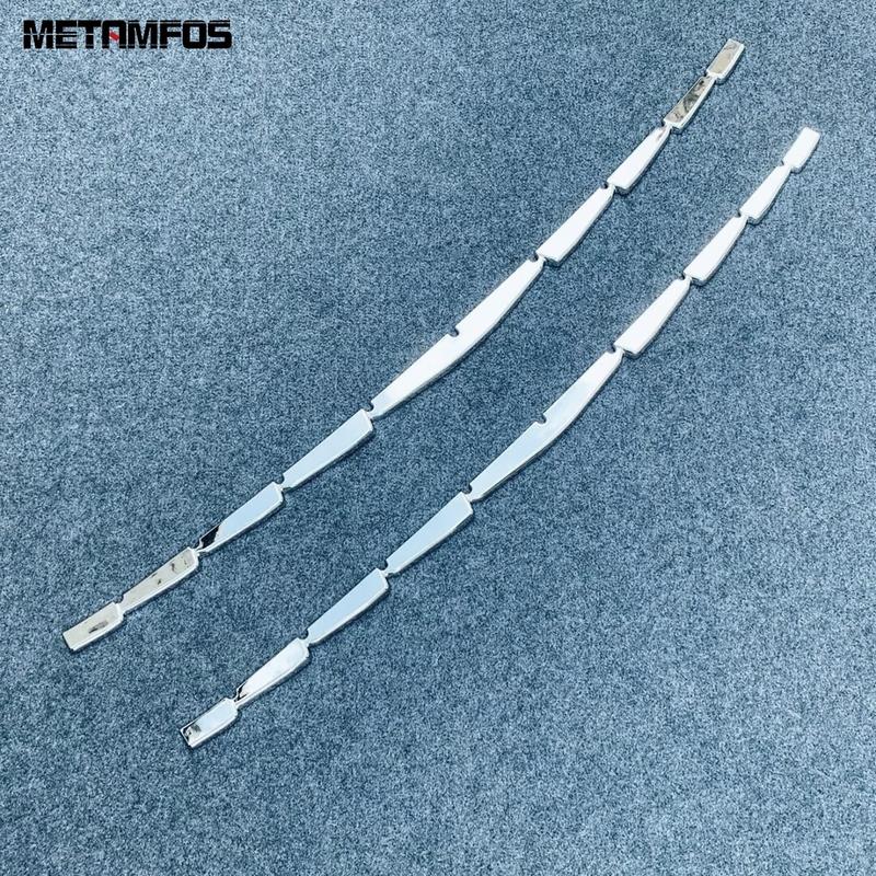 For Toyota Alphard Vellfire 2024 2025 2026 Chrome Front Bumper Grille Racing Grill Molding Trim Sticker Accessories Car Styling
