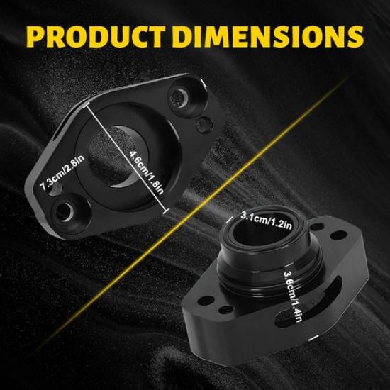 BOV Black Off Blow Adapter Valve For 2016- Ford F-150 2.7L 3.5L Ecoboost