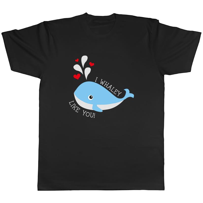 Je Whaley comme vous T-Shirt homme baleine dr?le saint valentin T-Shirt cadeau S