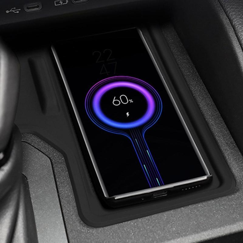 Center Consoles Mat Not Slip Designs Protective Wireless Charging Mat Long Distance Travel Accessory Simple for Car