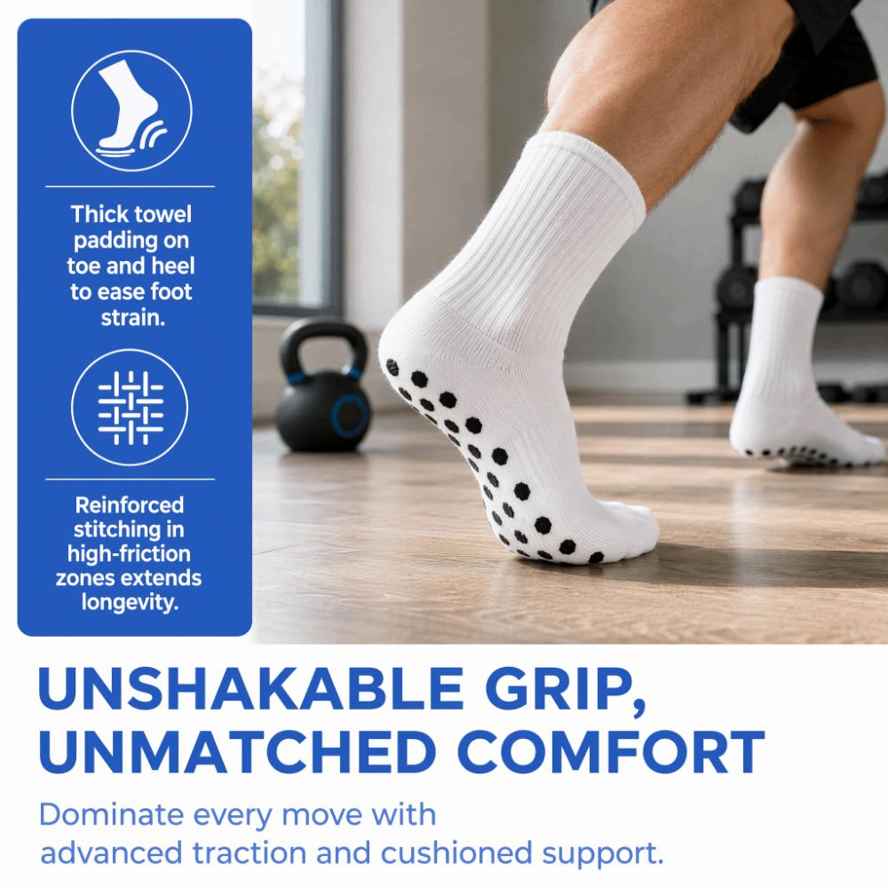 4pcs Anti-skid Anti Slip Soccer Socks Quick Dry Athletic Socks Breathable Socks For Basketball