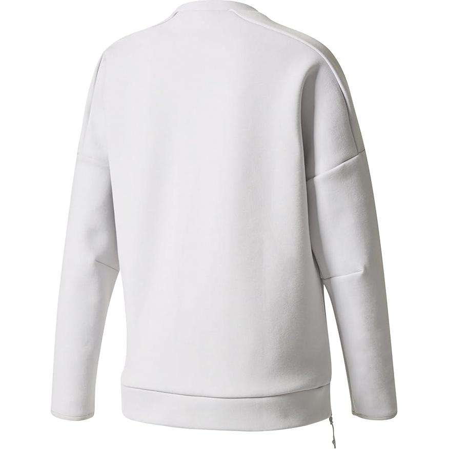 Adidas Z.N.E. Crew Neck Fashion Versatile Pullover Sweatshirt Women Sweatshirt White BR1936