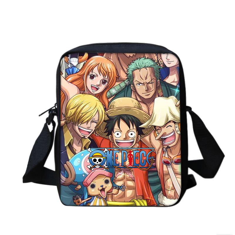 ONE PIECE Monkey D. Luffy Boy Girls Printed Shoulder Messenger Bag Handbag Phone Bag Shopping Bag for Boys Girls Best Gift