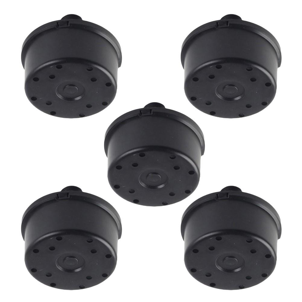 5 pz Silenziatore Filtro Compressore d'Aria Filtro di Aspirazione Nero
