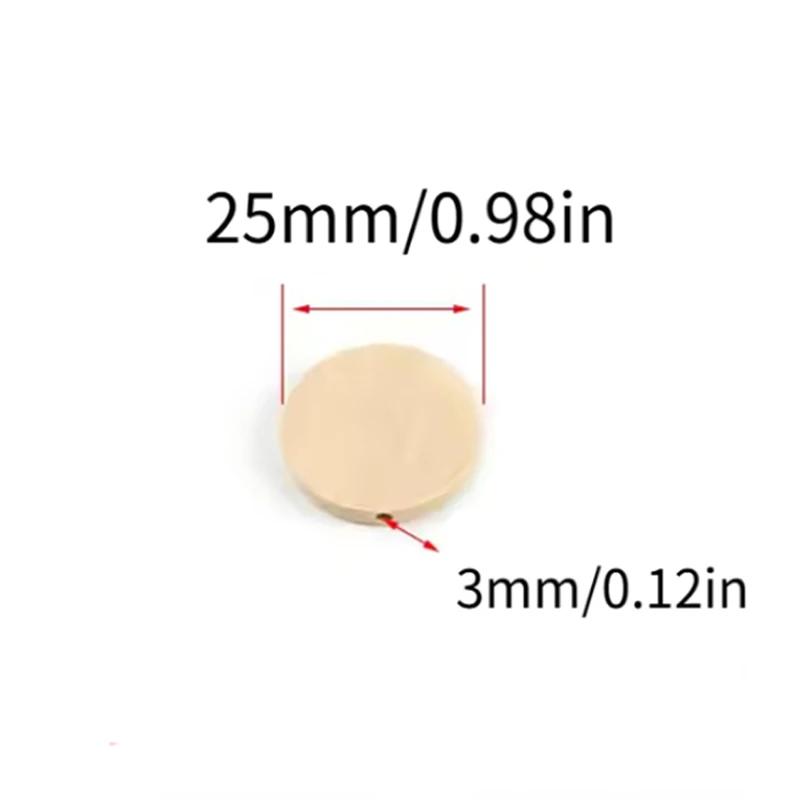 10-100 Stück 15-40mm Flache Runde Naturholzperlen Lose Abstandshalter Holzperlen Für Schmuckherstellung DIY Armband Halskette Zubehör