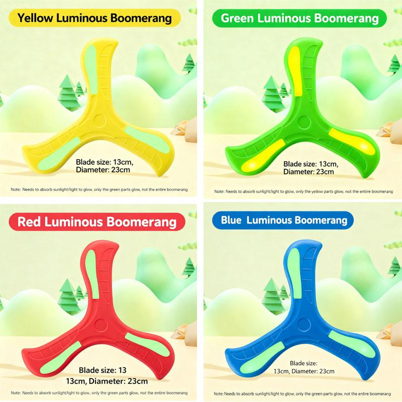 Children's Outdoor Sport Soft EVA Boomerang Flying Disc Hand Throw Spinner Interactive Parent-Child Game Decompression Toy Gifts
