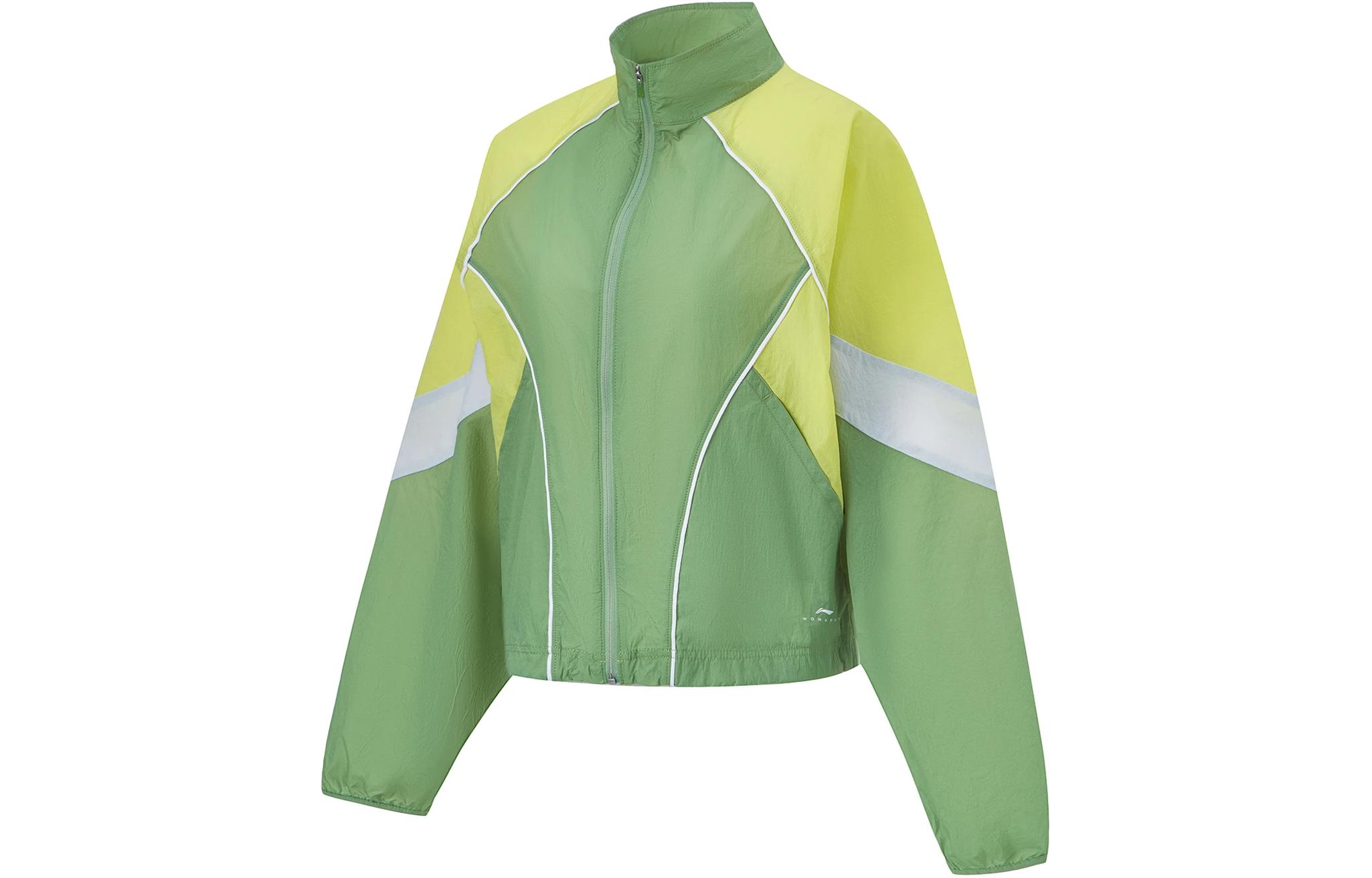 Li Ning Fitness Series Sun Protection Clothing Women s Stone Moss Green Yellow Firefly Green AFDU458-5 M