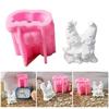 Easy Release Silicone Mold Detailed Gnome Shaped Candle Mold for Dinner Decoration Plaster Mold for Handmade Lover