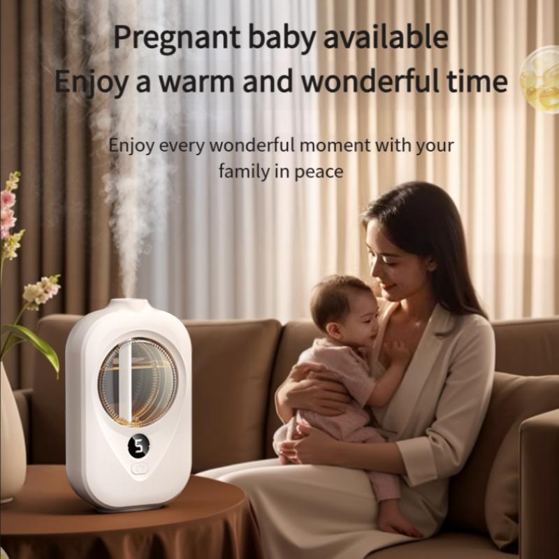 Smart Automatic Essential Oil Diffuser Wall Mounted Aromatherapy Humidifier with Air Deodorizer for Bathroom
