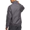 adidas Originals Giacca a Maniche Lunghe con Collo Alto a Righe e Zip Unisex Giubbotti Grigio Scuro JI7533
