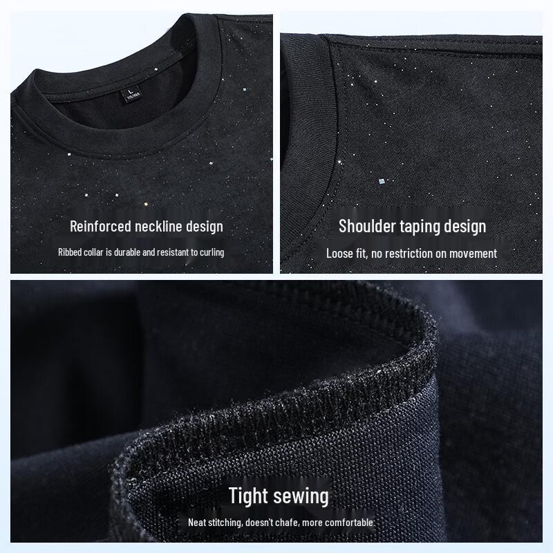 TonLion Men's Casual Short-Sleeve T-Shirt