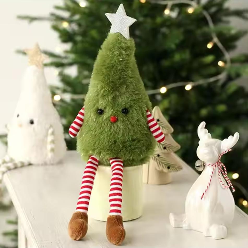 Decorações de Natal Fofa Boneca Árvore de Natal de Pelúcia Boneca de Festa Doméstica Decoração Bom Presente Decoração Legal Para Crianças