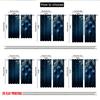 2pcs 2D flat printing Merry Christmas Party Curtains Christmas Ornament Blue Bauble Digital Printed Polyester Drapes Party