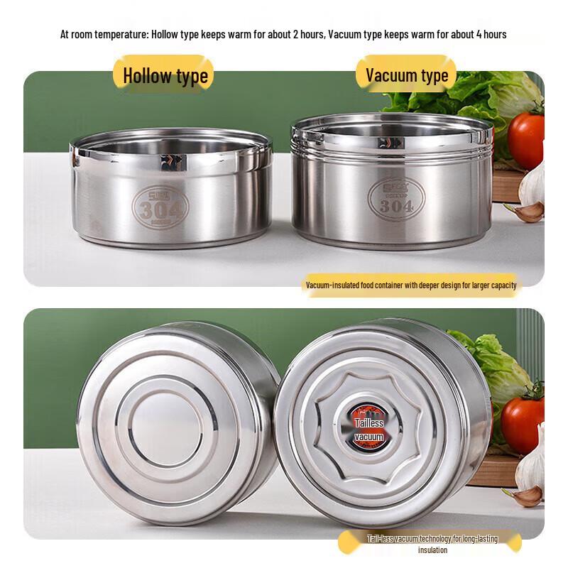 304 Stainless Steel Insulated Tiered Lunch Box