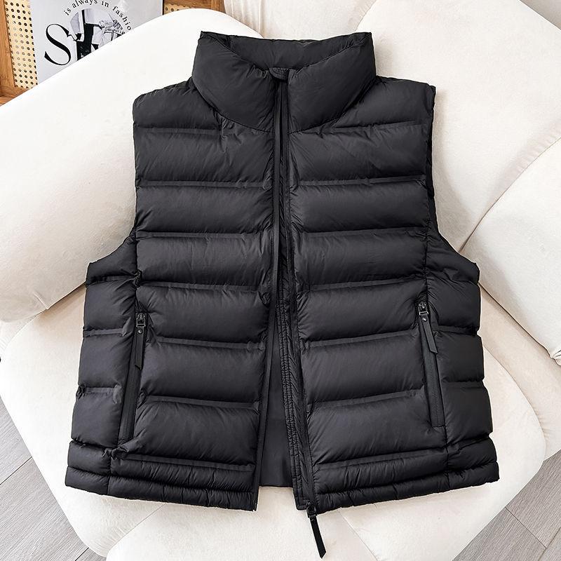 New autumn and winter women's clothing stand-up collar sleeveless down cotton cotton jacket vest small vest jacket