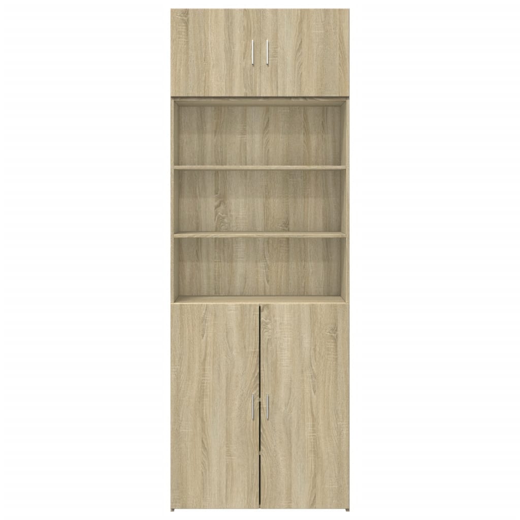 Armário Alto em Acabamento Sonoma Oak 80 x 42,5 x 225 cm Madeira de Engenharia