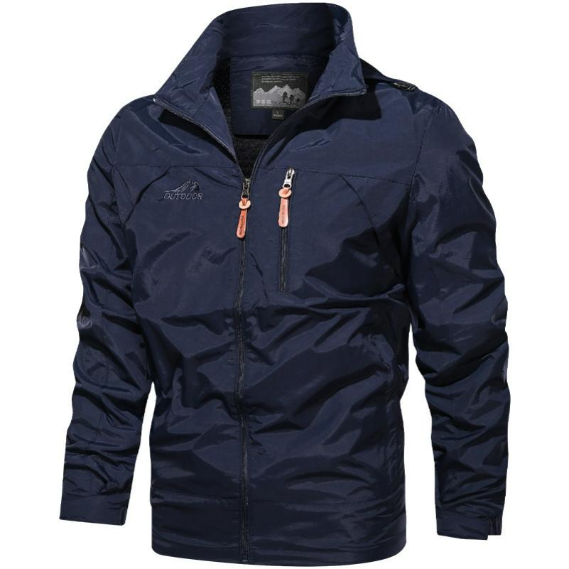 Jacke Herren Windbreaker Frühling und Herbst Technologie Drei-Schutz Jacke Lässig Locker Mit Kapuze Professionell Outdoor Winddichte Jacke