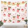 Merry Christmas Tapestry Santa Claus Wall Art for Living Room Bedroom Snowflake Wall Hanging Blanket Holiday Gift Home Decor