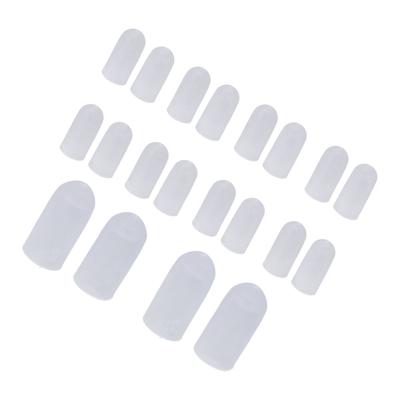 10 Paia Proteggi Dita in Morbido Silicone Previene Sfregamenti Diverse Misure Protezioni per Dita