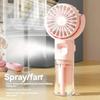 Portable Water Mist Fan Mini Handheld Fan USB Charging 4 Speeds Hanging Neck Spray Fans Portable Personal Hand Held Small Fan