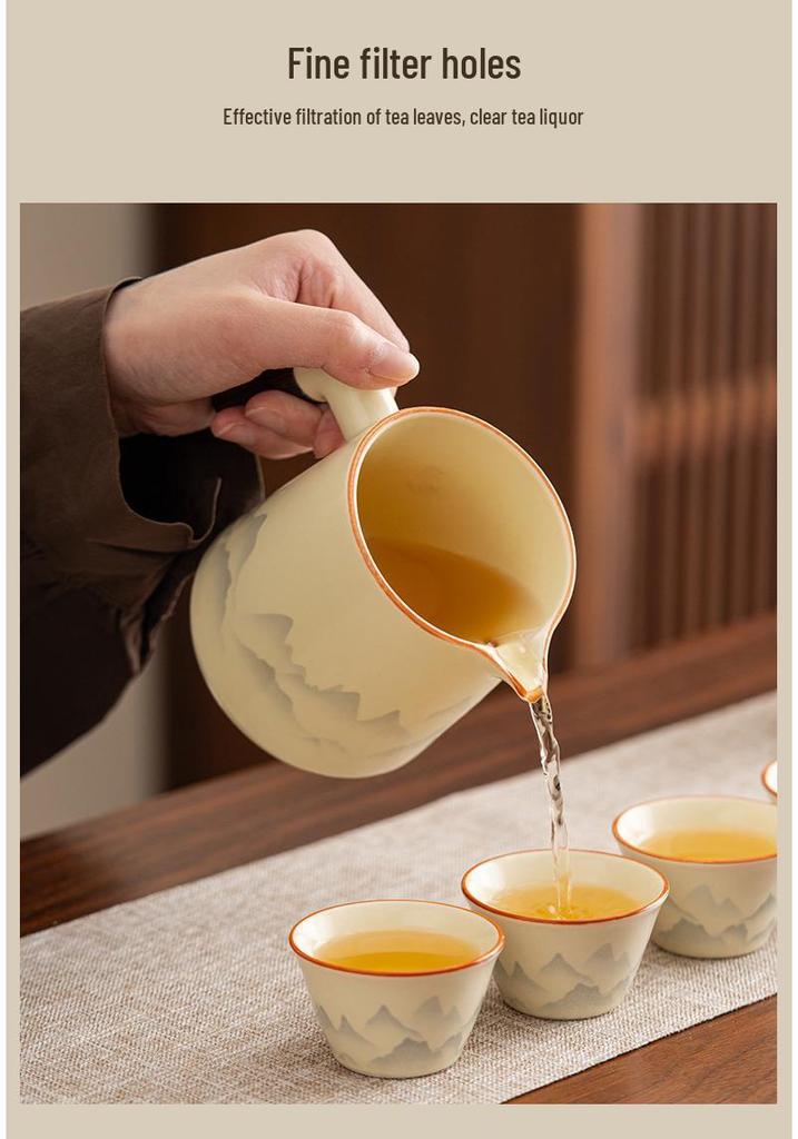 Portable Luxury Travel Tea Set: Quick Brew Cup for Outdoor Camping and Vehicles