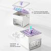 Large Capacity Ice Cube Maker with Storage Bin Shovel 50 Cube Ice Container BPA-Free Easy-Press Ice Cube Tray for Home Camping Party