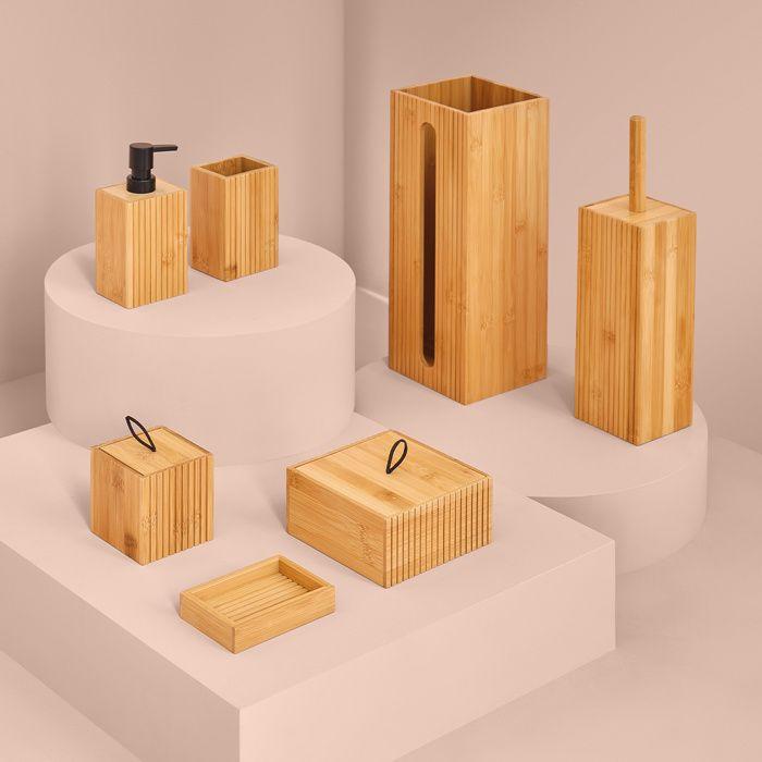 5five - porte-savon "terre inconnue" bambou