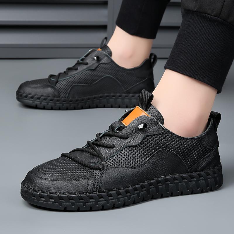 Summer Handmade Leather Shoes Men Casual Sneakers Driving Leather Loafers Men Shoes Hot Sale Moccasins Tooling Shoe Footwear