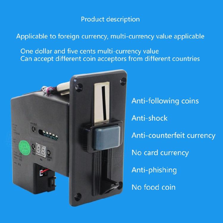 Coin Acceptor Selector Metal Electronic Mechanism Mech for Vending Machines Part