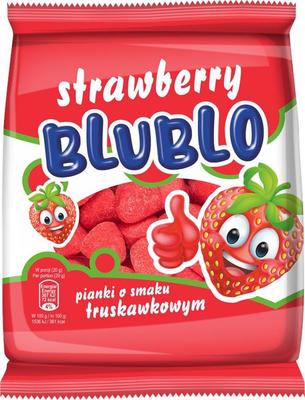 Blublo Gummibärchen Schaumzucker Erdbeergeschmack 80 G