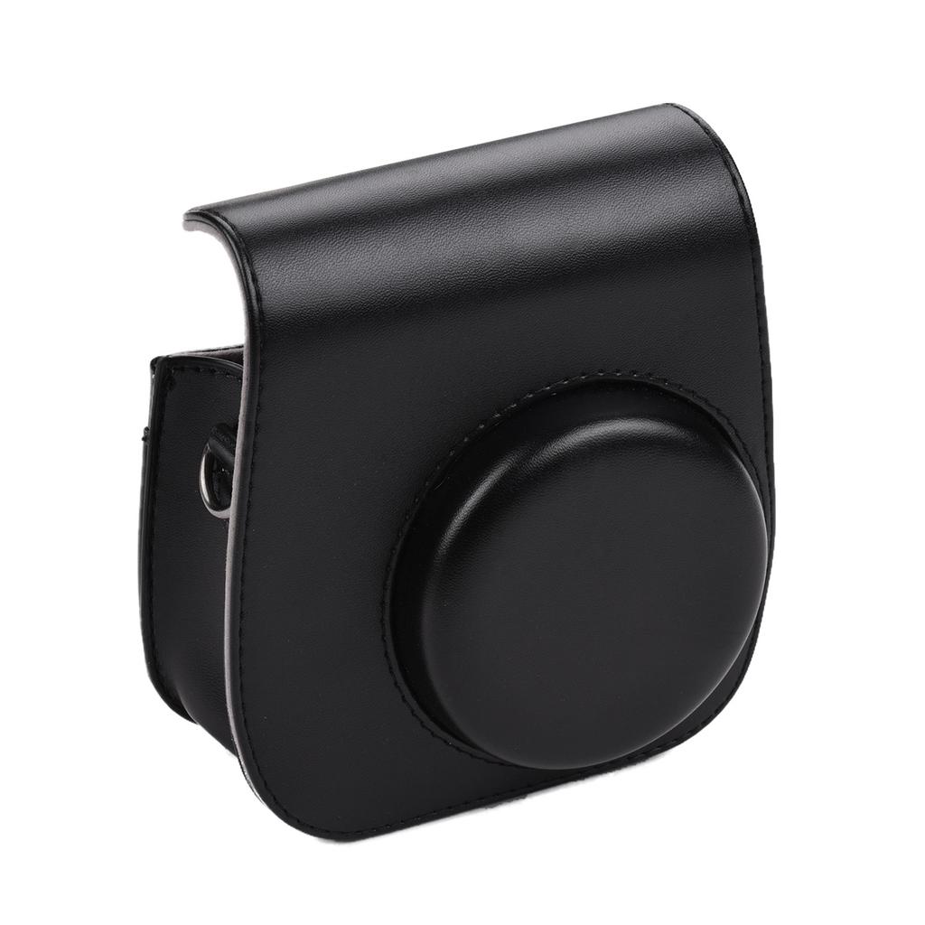 Portable Instant Camera Case Bag Holder PU Leather with Shoulder Strap Compatible with Fuji Mini 11