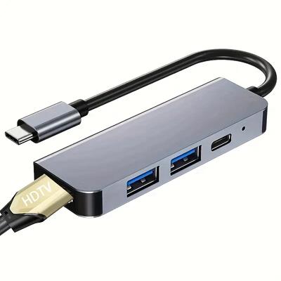 Adaptador multiporta USB C Hub 8 em 1 com 4K HDMI, 100 W PD, Ethernet e portas USB Expanda a conectividade do seu laptop