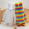 Cartoon Smile Long Ears Rabbit Pillow Plush Toy Doll Little White Rabbit Doll Girl Soothing Doll
