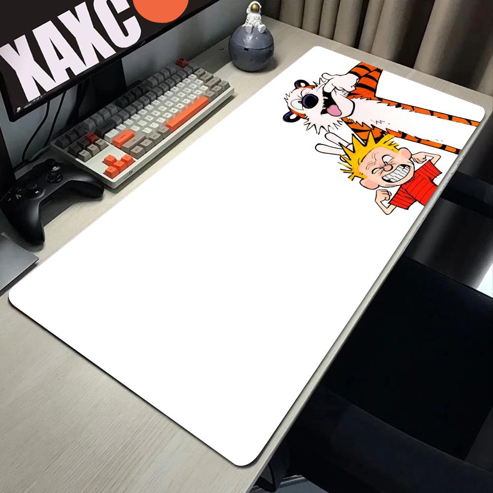 Comic CCalvin and HHobbes Mousepad Computer Laptop Gamer Pad PC Gaming Accessories Desk Mats