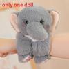 Cartoon Animal Hand Ring Plush Toy With Fox Dinosaur Shark For Kids Gift