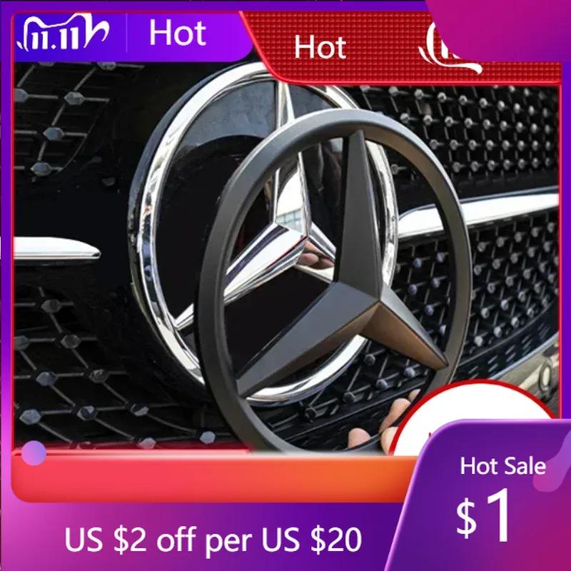 CFG1 2025 Hot New 2025 For Mercedes Benz 18.8cm ABS Car Front Grille Emblem Badge Cover For Mercedes Benz W164 W214 W213 W205 W210 W2