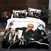 Japan Anime BLEACH Bedding Set Cartoon Comforter Duvet Cover Sets Bed Linen Twin Queen King Single Size Home Decor Kids Kawaii
