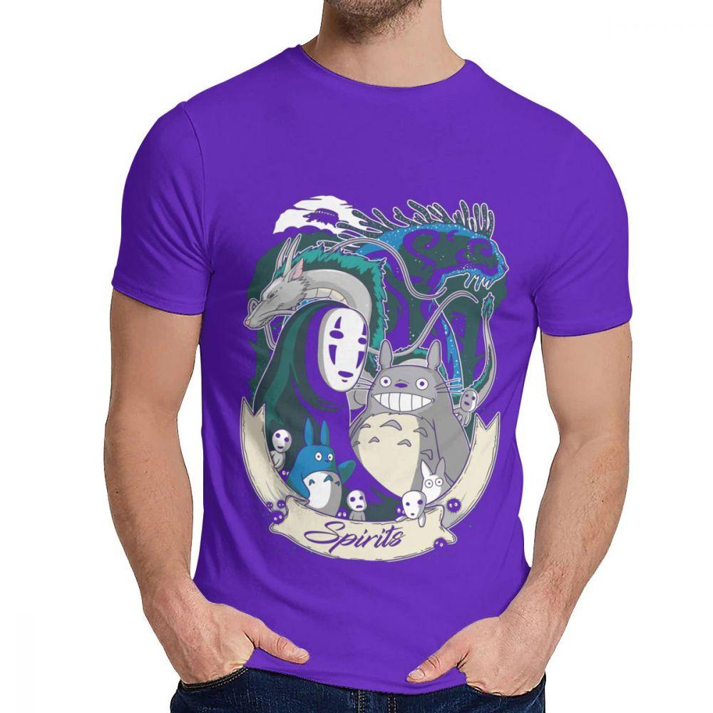 Studio Ghibli Totoro Spirit Away White Dragon Haku T Shirt Fashion Crewneck Custom Men S Harajuku