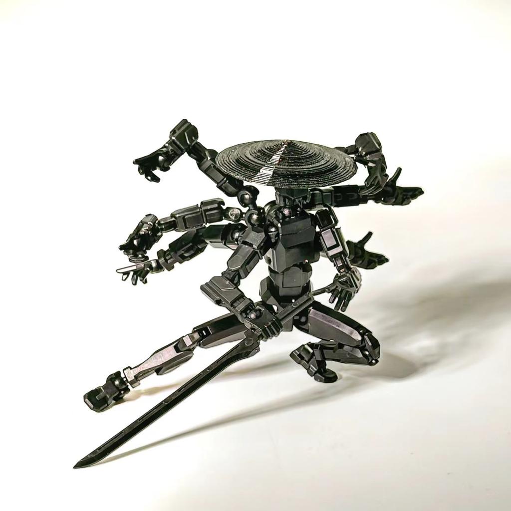 T 13 Full Joint Action Figure Cartoon Full Body Robot Eight Arms Desktop Decorations For Fans And Collectors Adjustable Joints