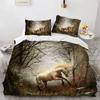 Dream Starlight Unicorns Bed Cover Set Bedclothes Soft Duvet Cover Sets Children Kids,twin Ful Bedrom Set Home Textile Comfortable Quilt Cover Set