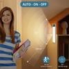 Smart PIR Motion Sensor LED Night Light Bedside Lamp With Magnetic USB Charging Wall Lamps Bedroom Cabinet Kitchen Lighting 20CM