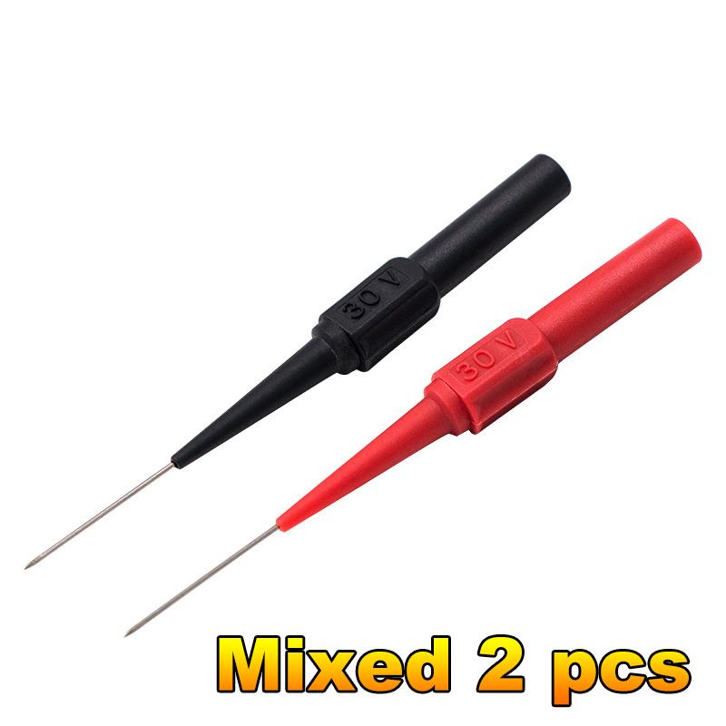 10Pcs 30V Car Tip Probes Diagnostic Tools Auto Multimeter Test Leads Extention Back Piercing Needle Tip Probes Mechanical Tools