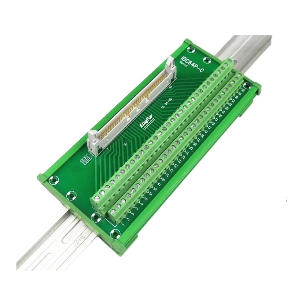 IDC64P C Type 64 Pin Terminal Block Connector with Shell Designed for For industrial Control and Automation Equipment