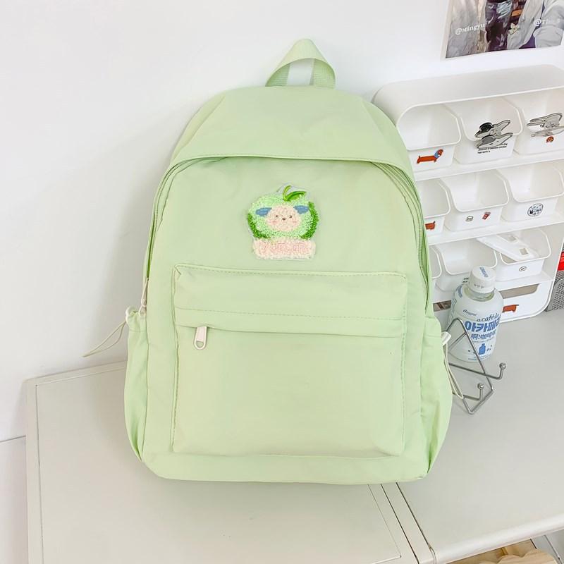 The new schoolbag is high-value, fresh and sweet, candy-colored backpack, lightweight and large-capacity backpack for junior high school students.