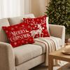 Comfortable Xmas Cushion Cover Soft Christmas Tree Cushion Cover Throw Pillowcase  New Year Decor