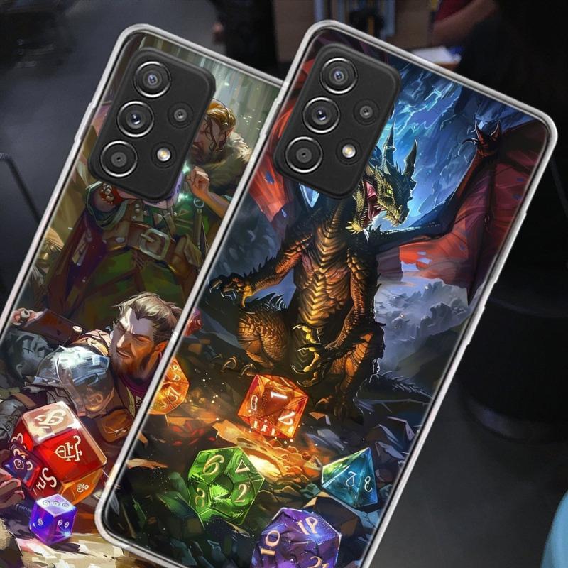Game D-Dungeons D-Dragons D-DND Phone Case for Samsung A54 A57 A37 A17 A14 A15 A12 A24 A34 A55 A35 A25 A52S A07 A05S A04S A22 A3